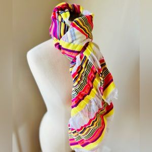Sunrise Serape Striped Boho Scarf